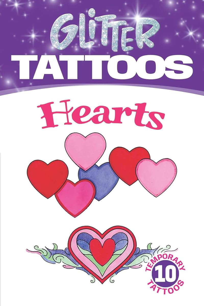 Glitter Tattoos Hearts (Dover Little Activity Books: Love)