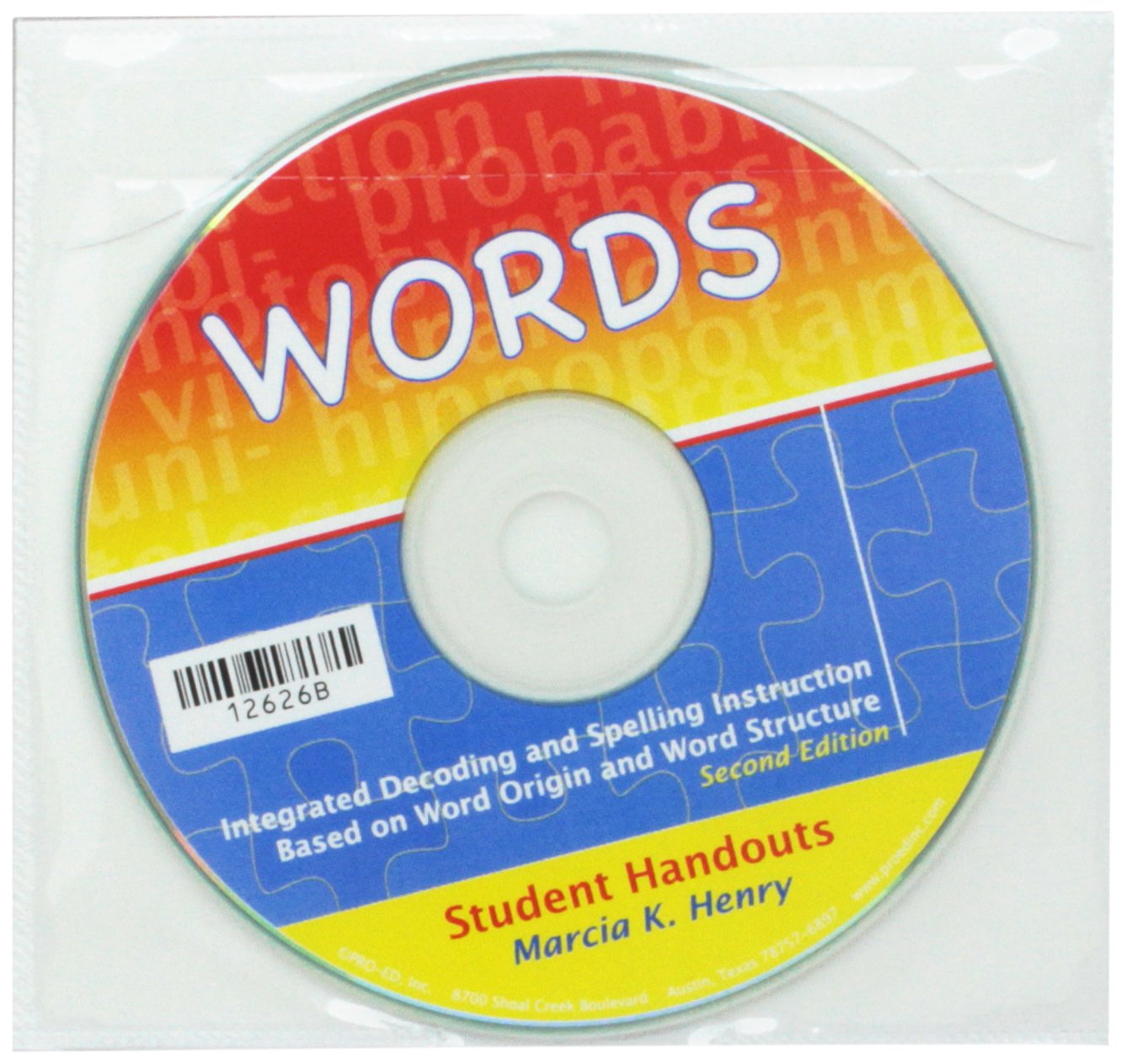 Words: Integrated Decoding and Spelling Instruction Based on Word Origin and Word Structure Kit