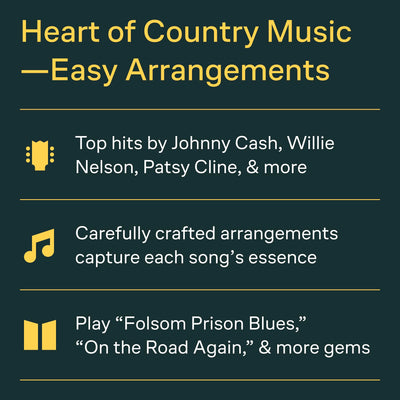 Country Classics for Easy Guitar Songbook 100 Timeless Country Songs with Notes and Tabs for Beginners Learn Authentic Chords, Lyrics, and Melodies Easy Guitar Sheet Music Collection