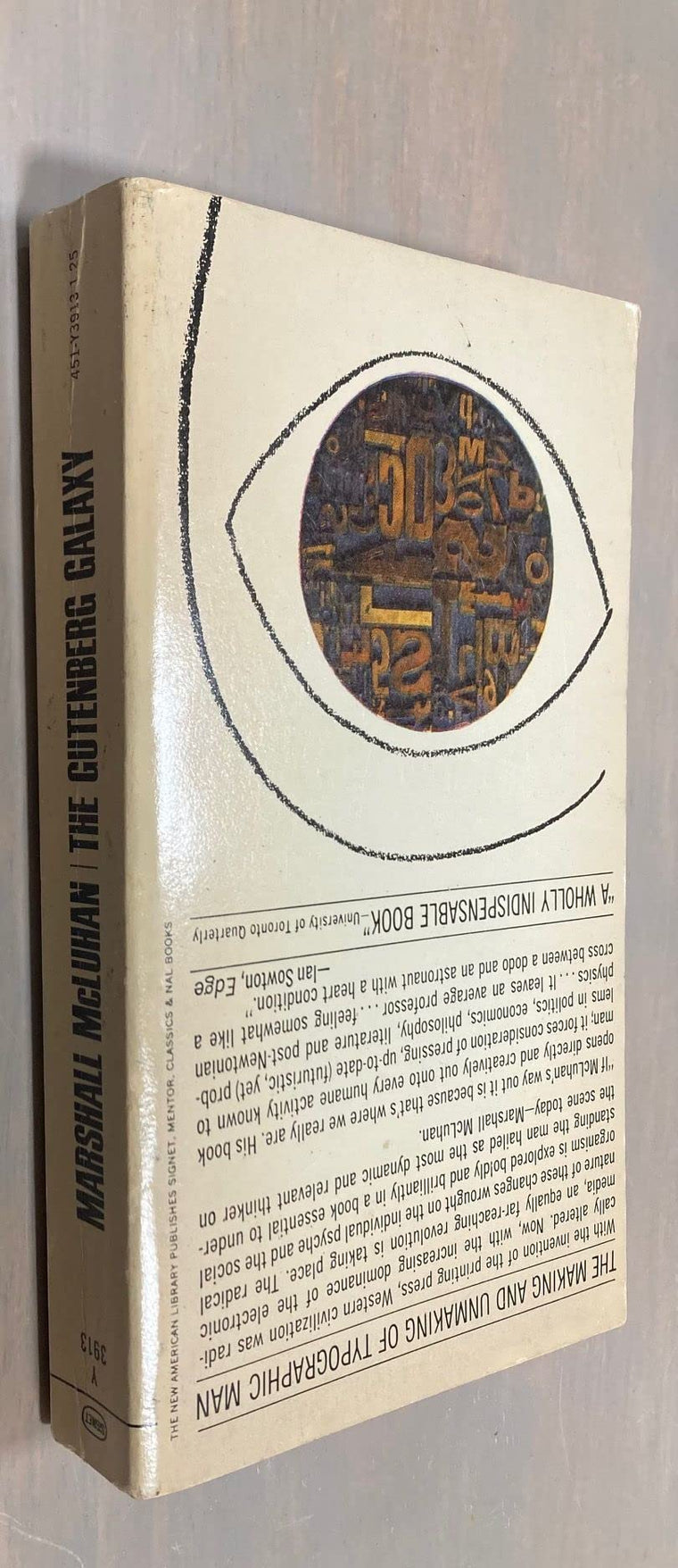 The Gutenberg Galaxy: The Making of Typographic Man — back cover