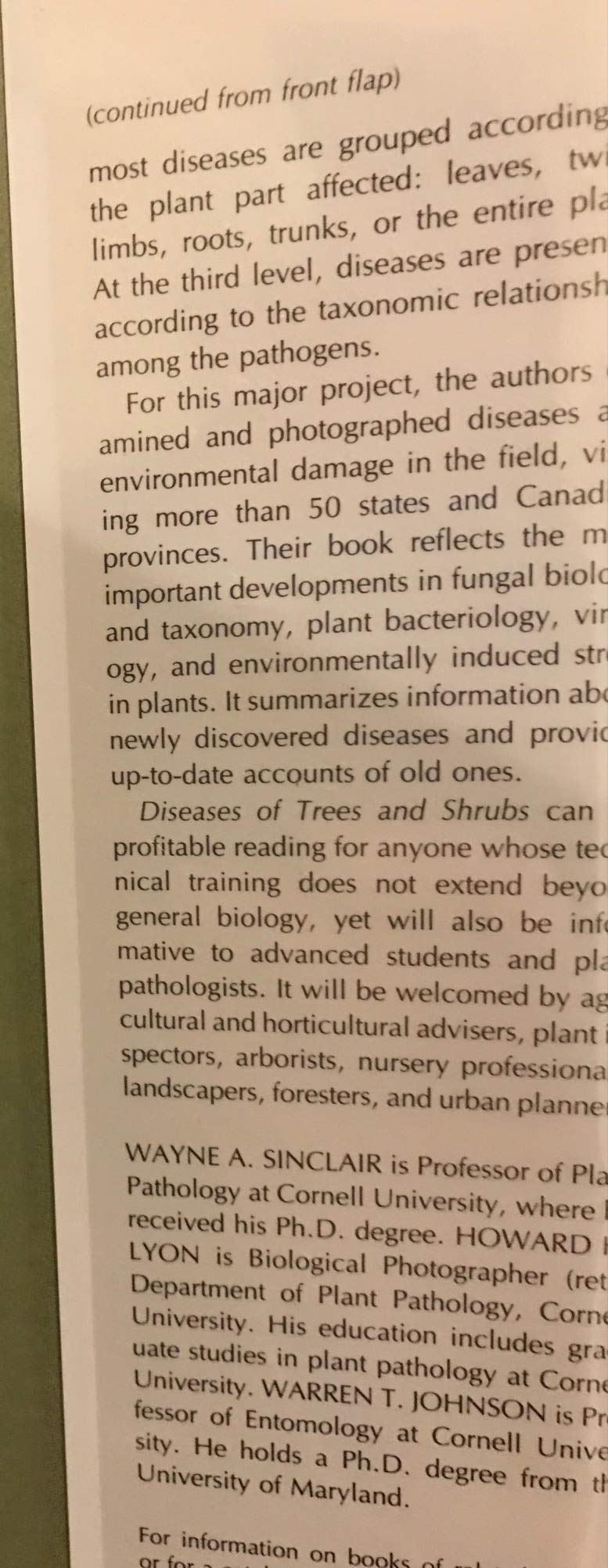 Diseases of Trees and Shrubs
