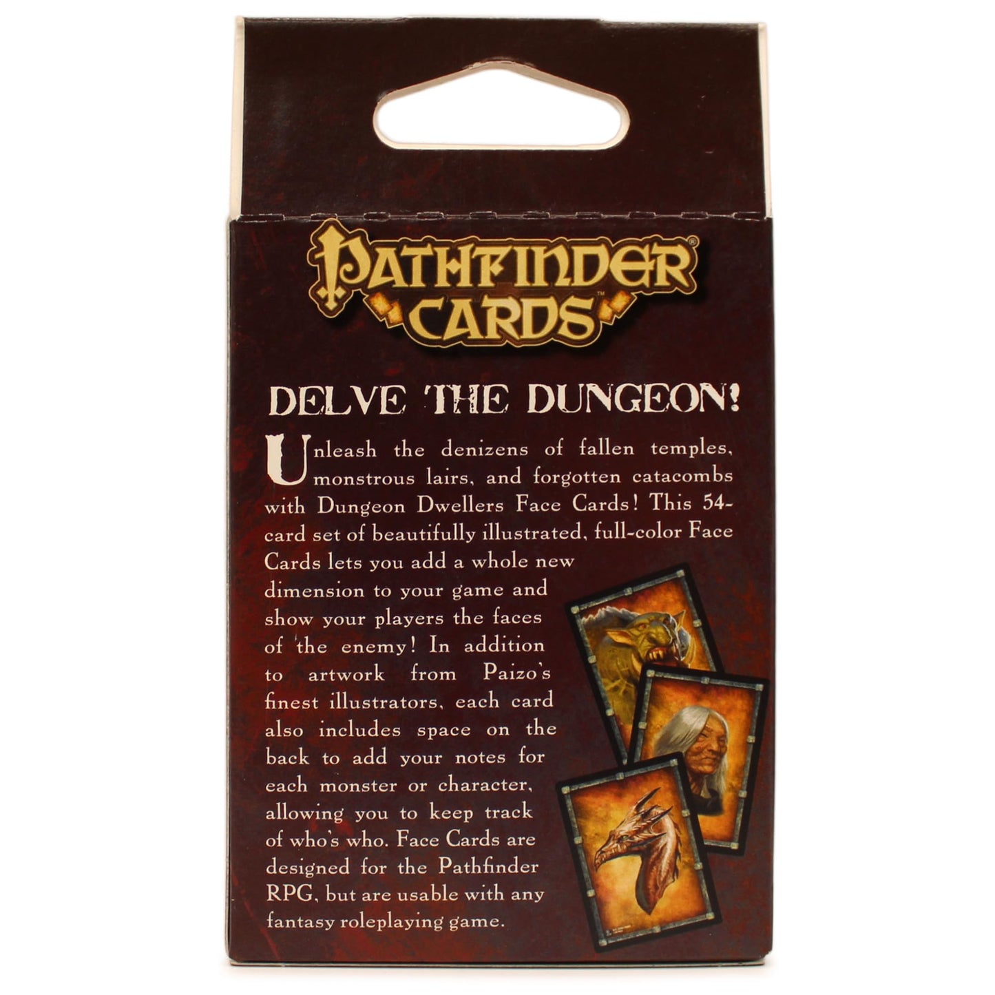 Pathfinder Face Cards: Dungeon Dwellers
