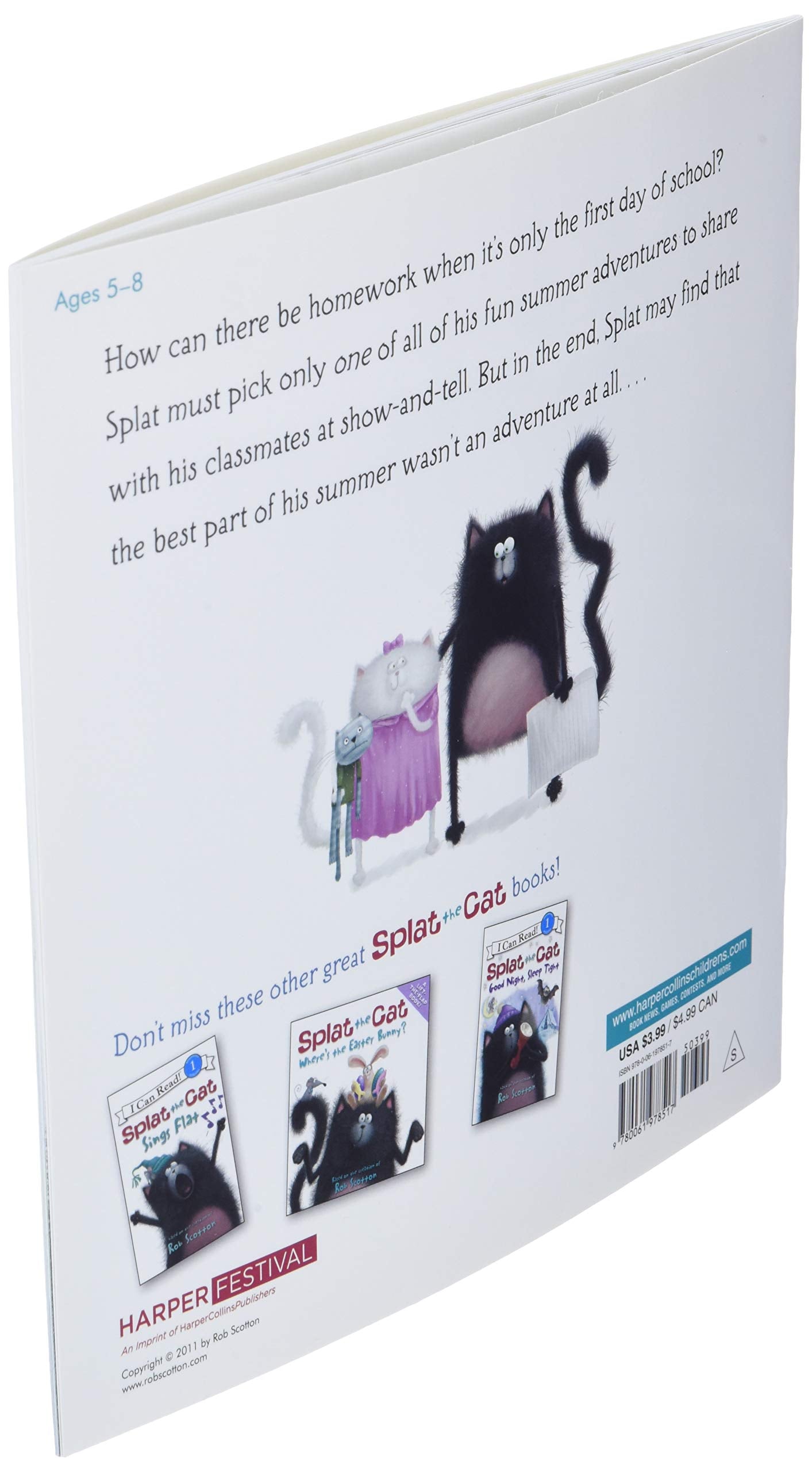 Splat the Cat: Back to School, Splat!: A Funny Storybook About Pirates and Sharks for Kids (Ages 4-8)