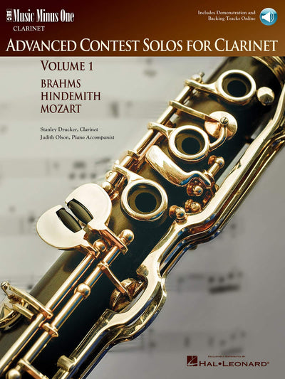 Music Minus One Clarinet: Advanced Contest Solos, Vol. I (Book & CD)