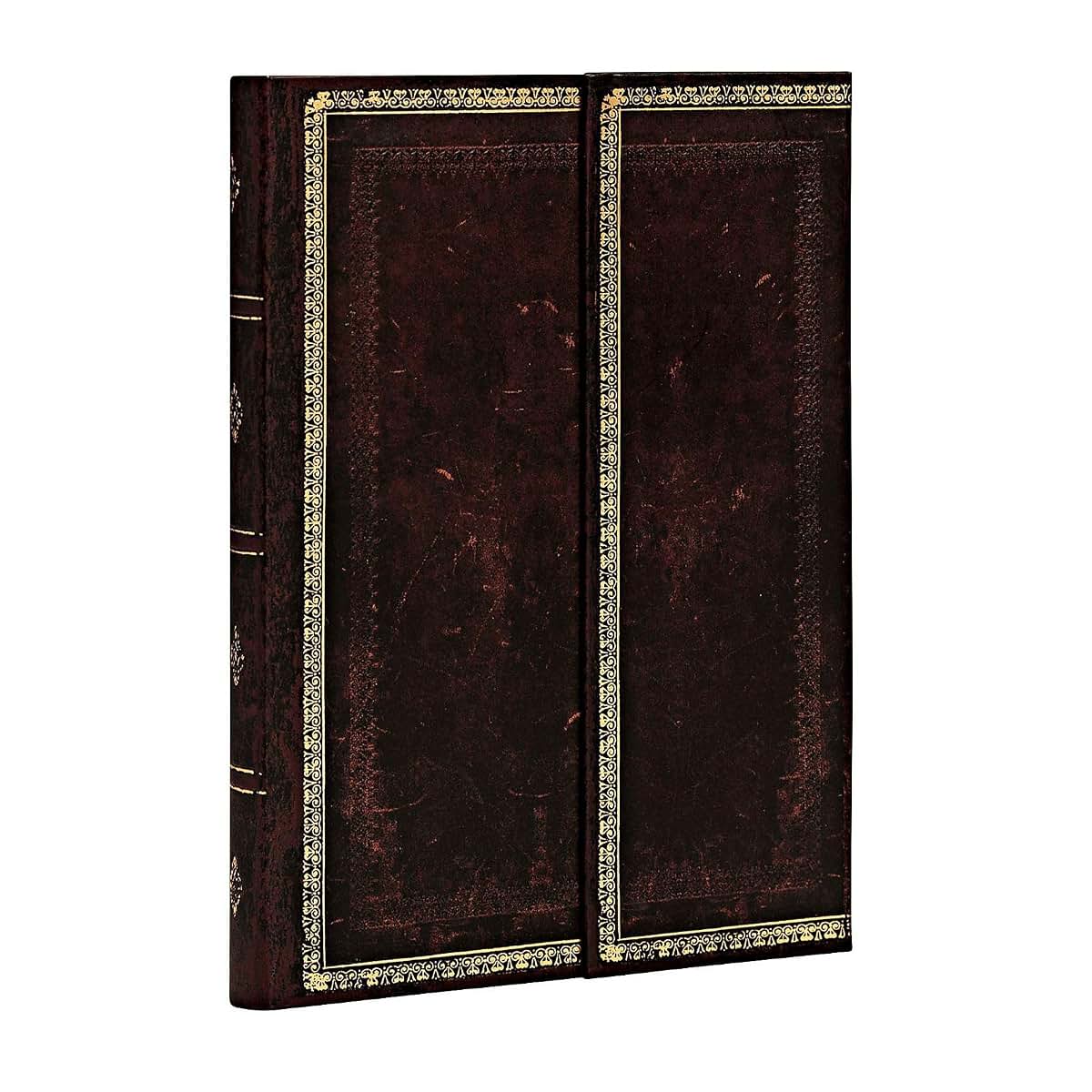Black Moroccan Flexi Mini Lined Journal (Old Leather)