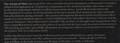 The Ascent of Man by Jacob Bronowski (Paperback)