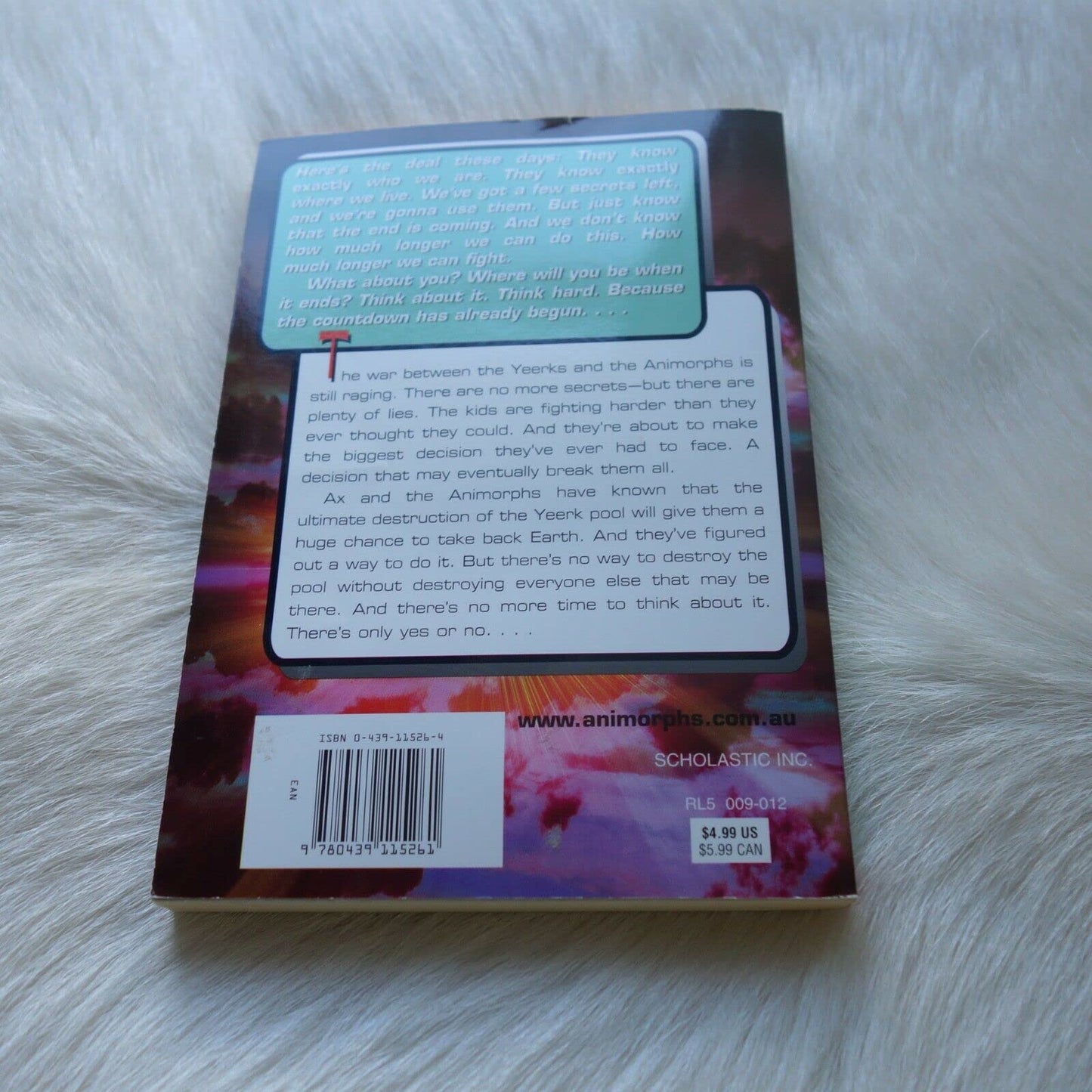 The Sacrifice (Animorphs #52) by Applegate, K.A.