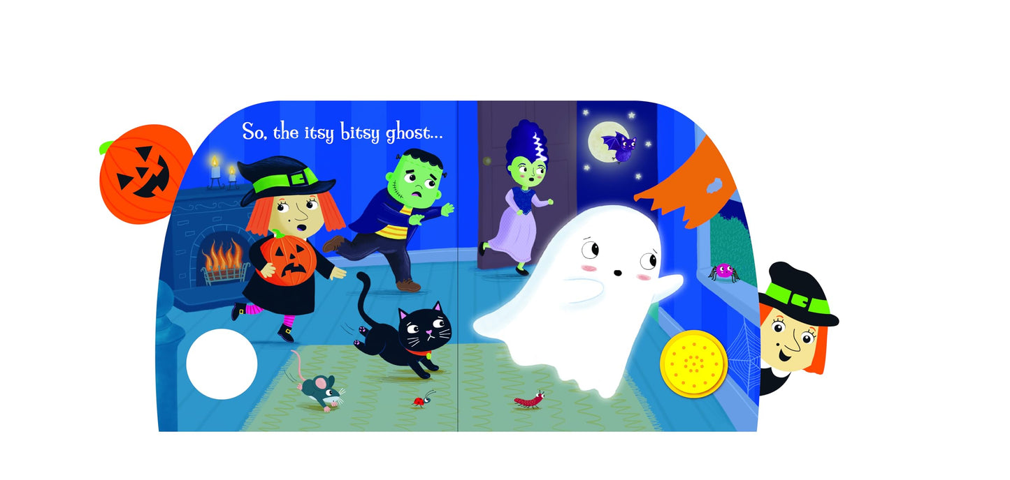 The Itsy-Bitsy Ghost Song Book - Sing Along to the Song - Perfect for Infants and Toddlers, Ages 1 and Up - 1-Button Board Book with Sound
