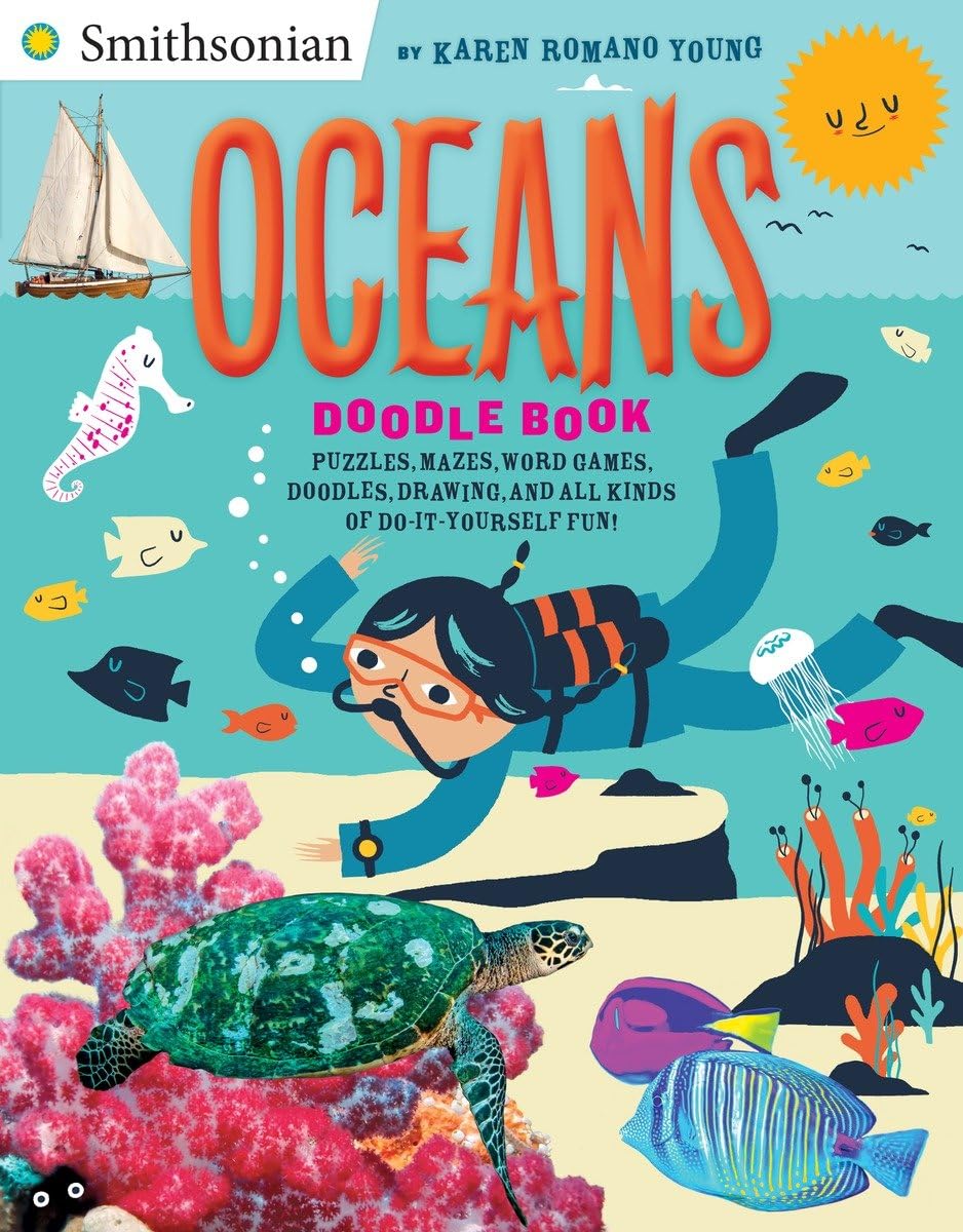 Oceans Doodle Book: Puzzles, Mazes, Word Games, Doodles, Drawings, and All Kinds of Do-It -Yourself Fun! (Smithsonian)