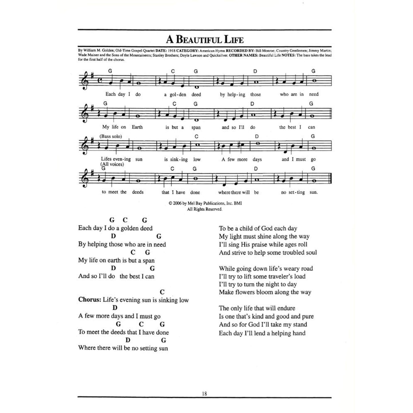Mel Bay Bluegrass Picker's Tune Book