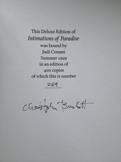 Intimations of Paradise: Photographs by Christopher Burkett