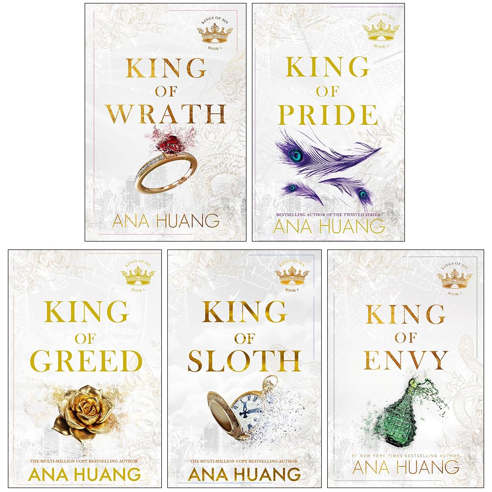 Kings of Sin Series 5 Books Collection Set By Ana Huang (King of Wrath, King of Pride, King of Greed, King of Sloth & King of Envy)