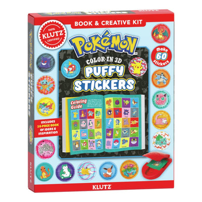 Pokemon Color-in 3D Stickers (Klutz Craft Kit)
