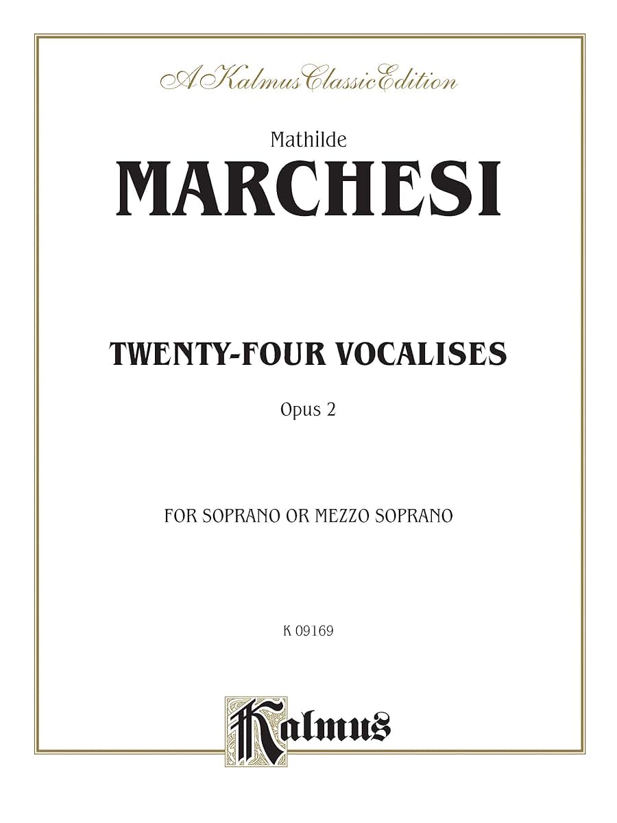 Twenty-four Vocalises for Soprano or Mezzo-Soprano, Op. 2 (Kalmus Edition)