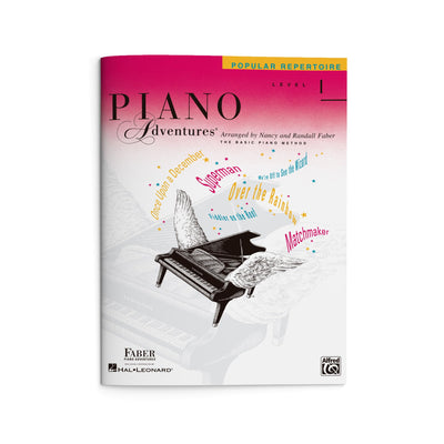 Piano Adventures: Popular Repertoire - Level 1 Piano Sheet Music Collection for Students Early Elementary Piano Songbook with Movie and Show Themes Faber Piano Method Book