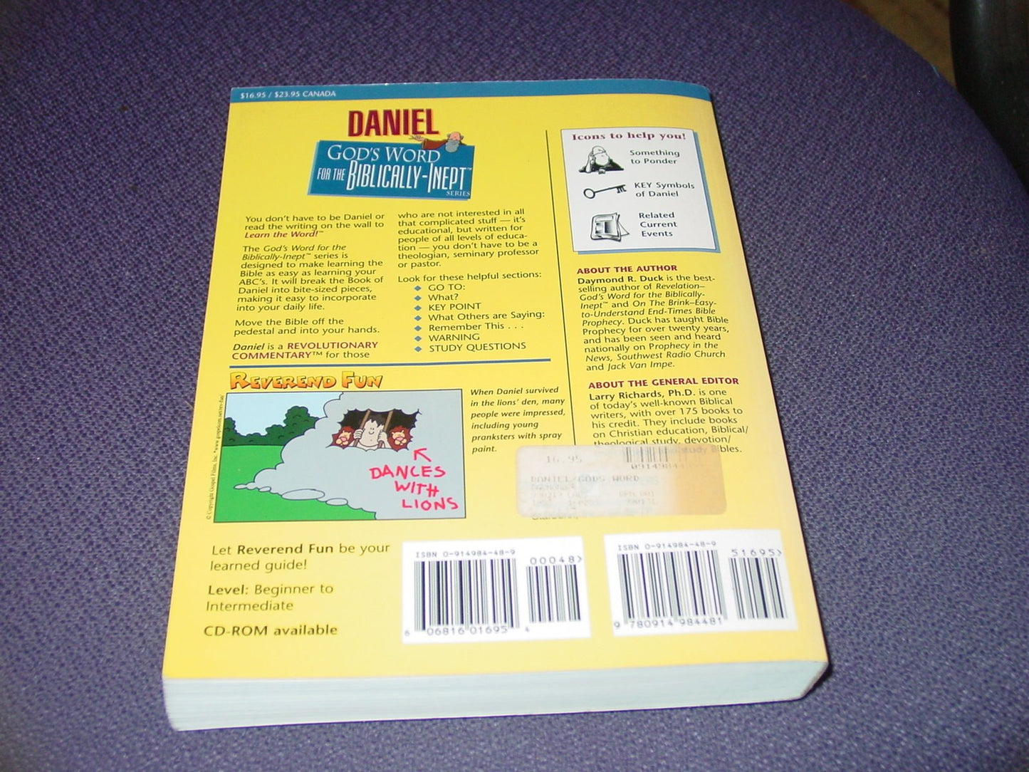 Daniel (God's Word for the Biblically-Inept Series : New International Version)