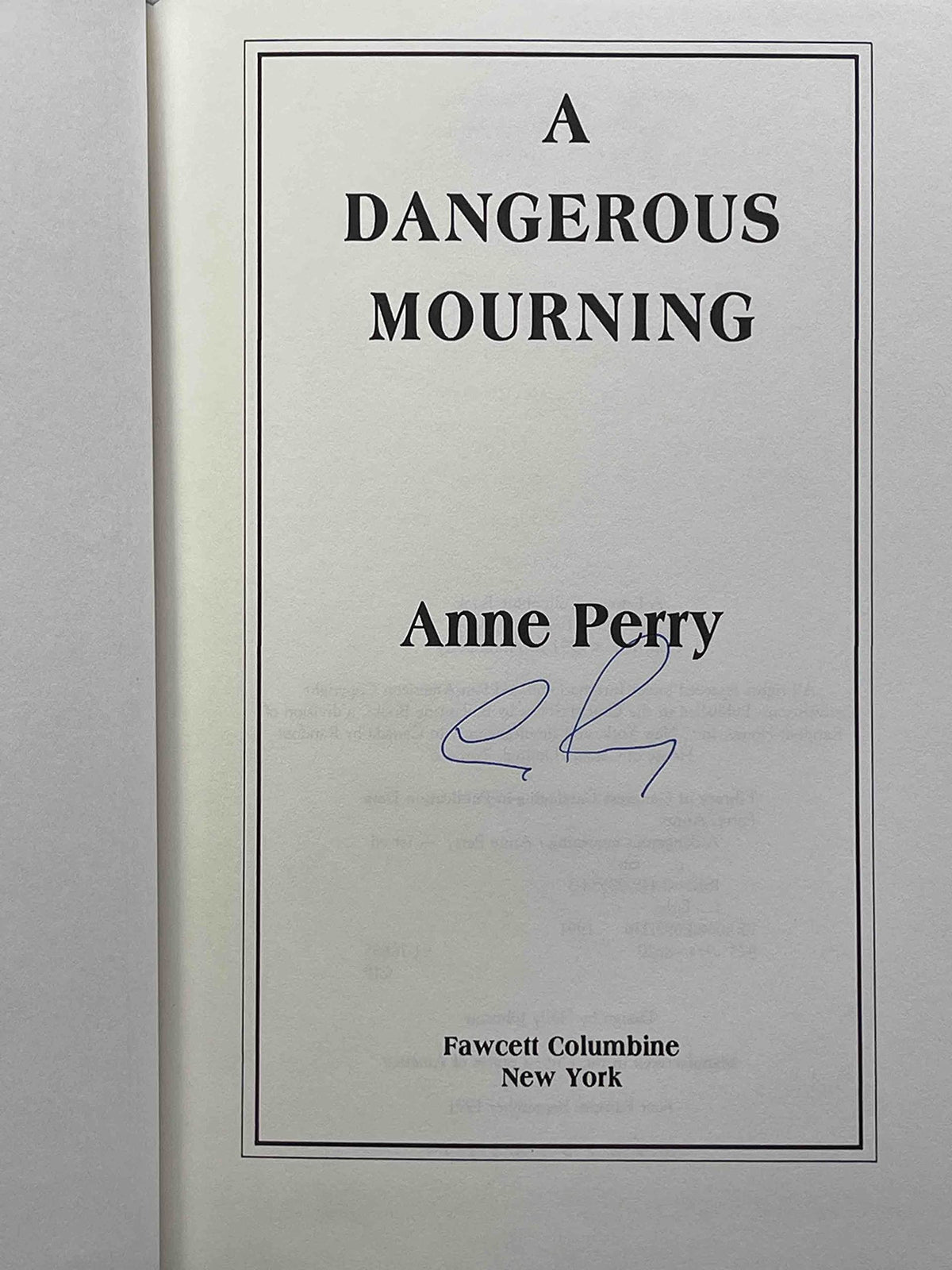 A Dangerous Mourning
