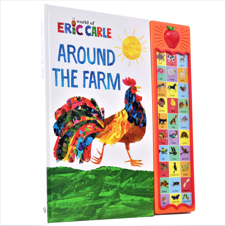 World of Eric Carle, Around the Farm 30-Button Animal Sound Book - Great for First Words - PI Kids — back cover