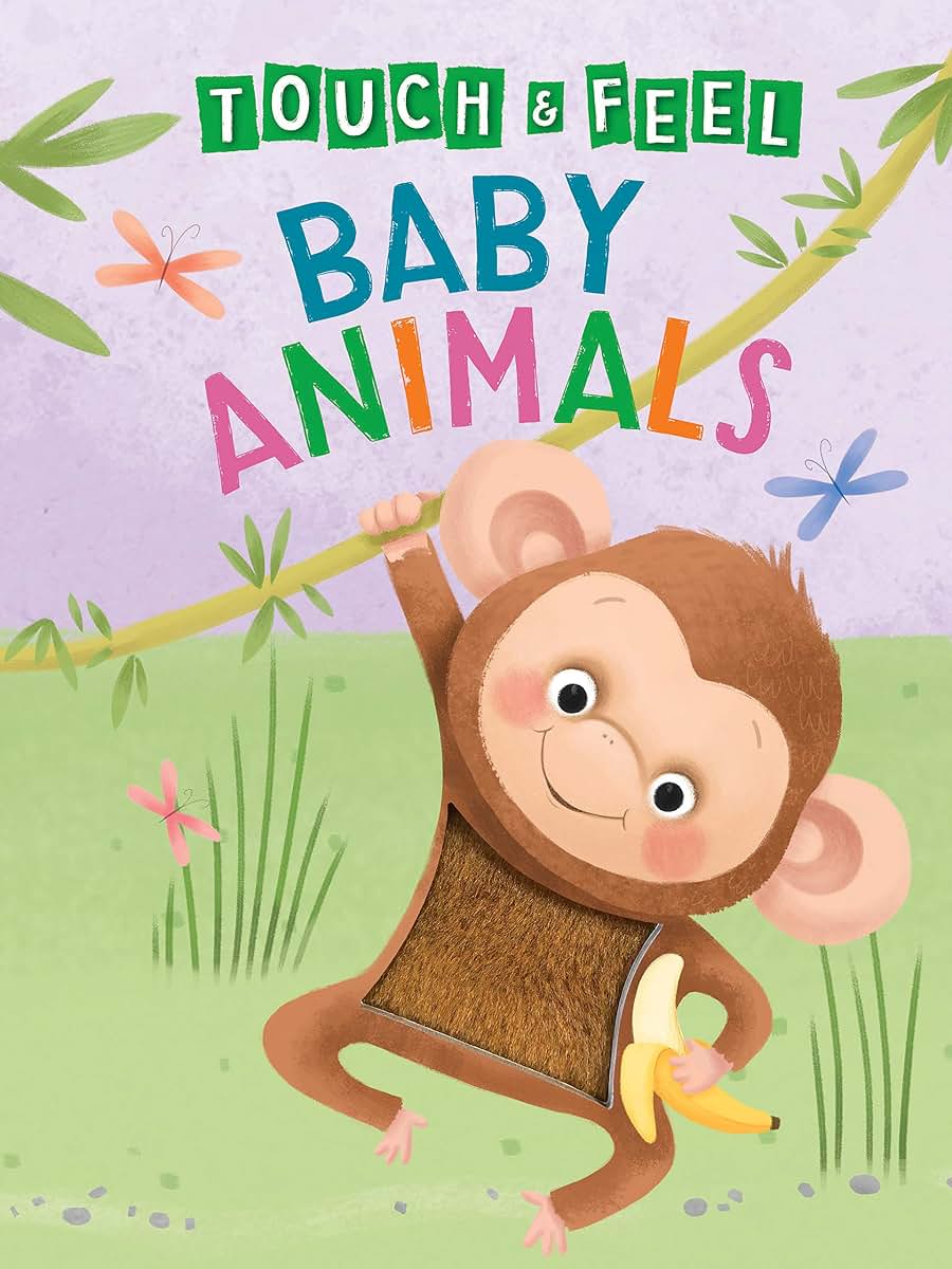 Baby Animals: A Touch and Feel Book - Childrens Board Book - Educational