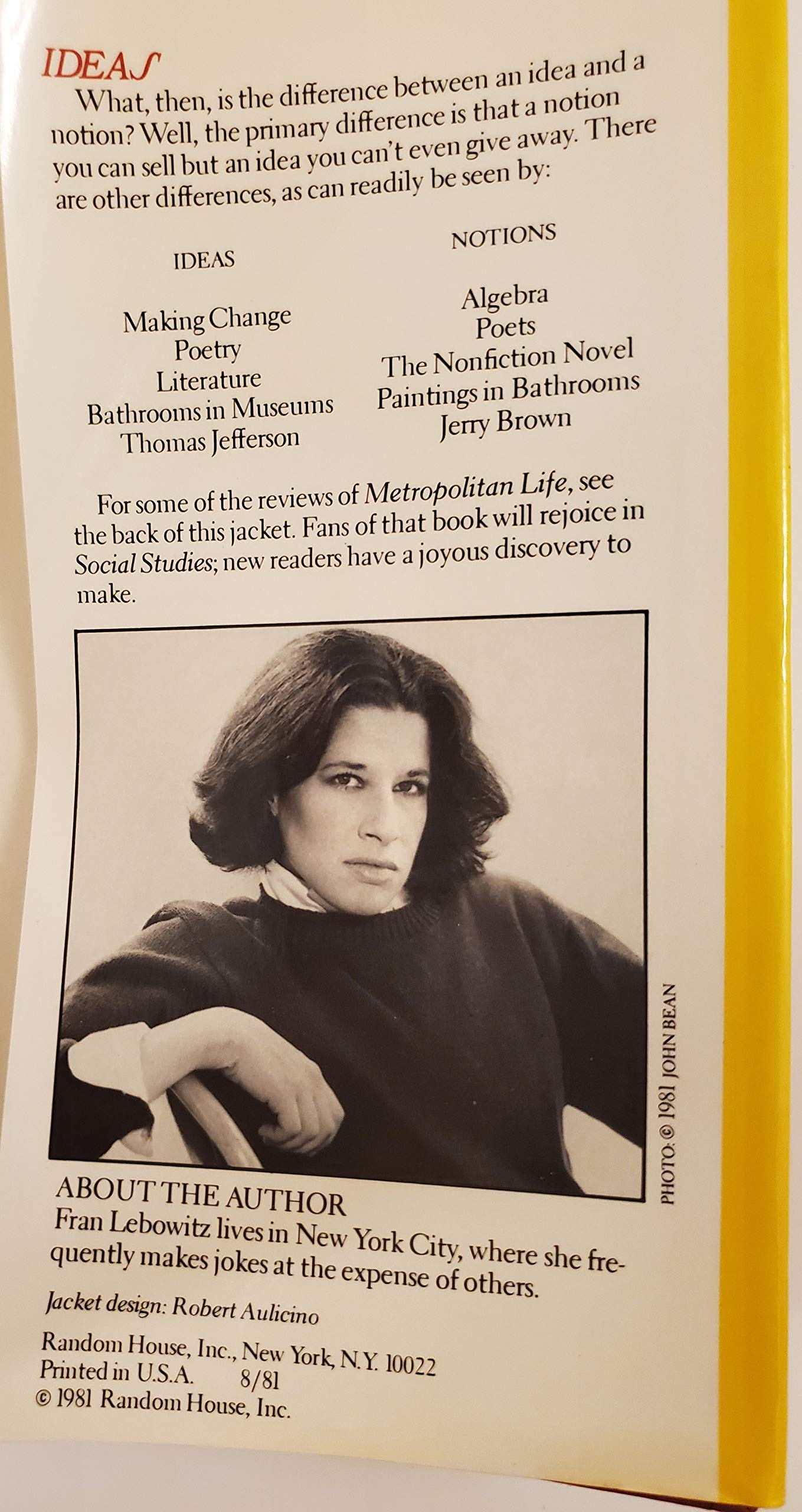 Social Studies by Lebowitz, Fran