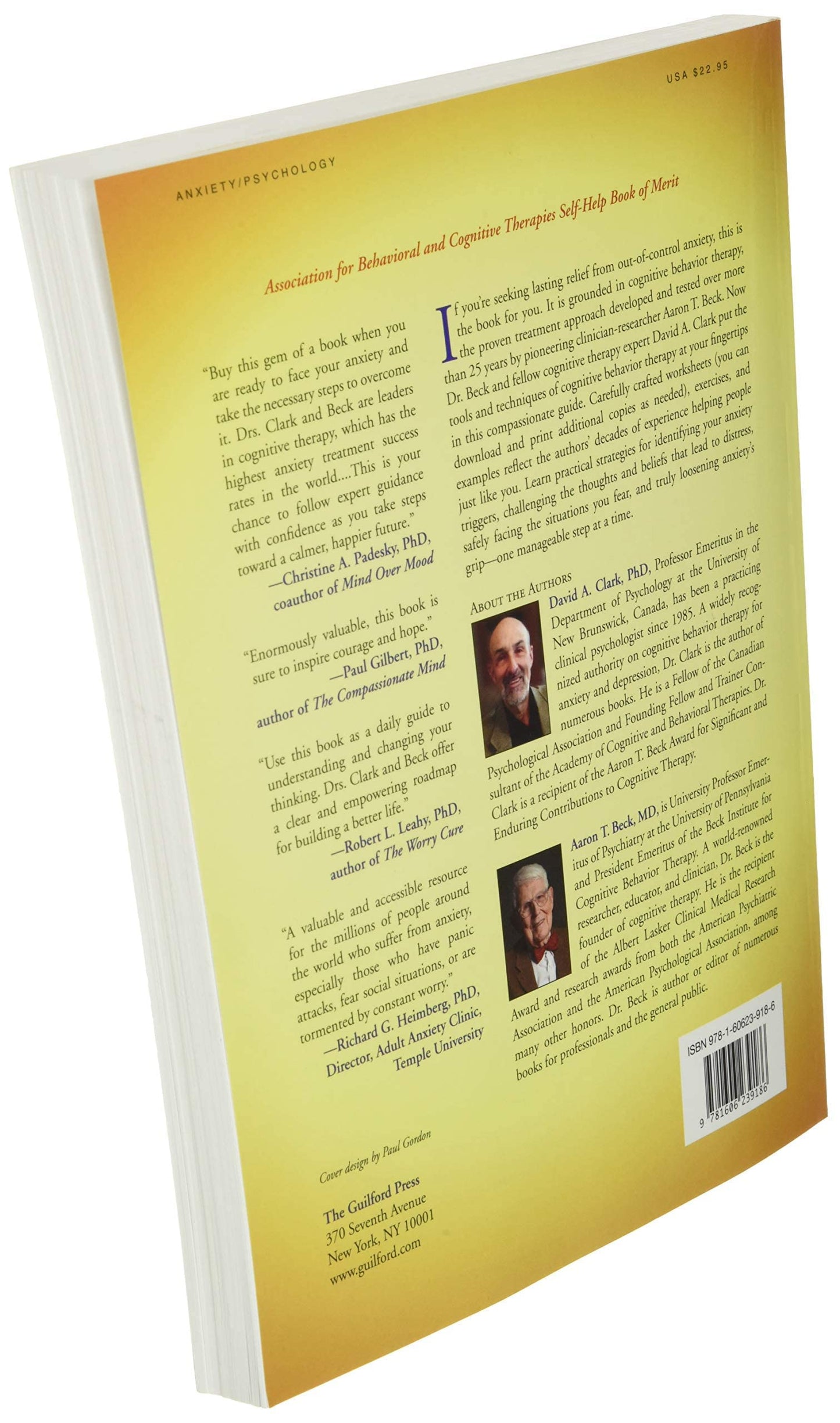 The Anxiety and Worry Workbook: The Cognitive Behavioral Solution