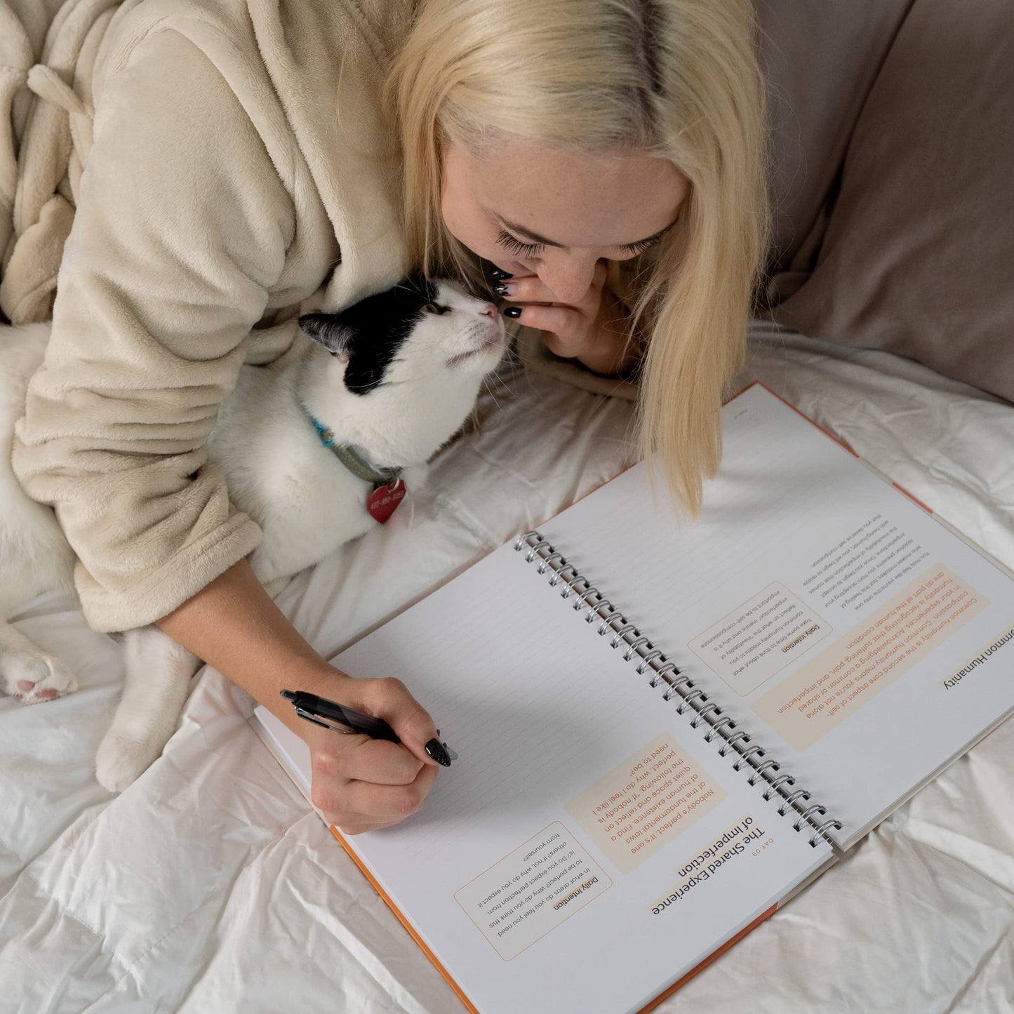 HARDCOVER- Self-Love Journal - 120 Pages - 91 Day Notebook and Self-Care Diary for Meaningful Deep Work and Mindfulness - A Daily Journal to Practice Self-Love, Change Your Mindset, in Just 10 Minutes