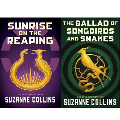 Hunger Games 2-Book Bestseller Collection Set - Sunrise on the Reaping & The Ballad of Songbirds and Snakes by Suzanne Collins