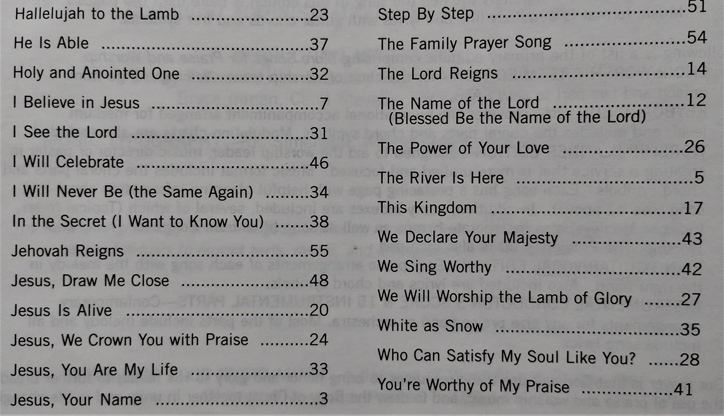 More Songs for Praise & Worship Piano, Vocal and Guitar Chor