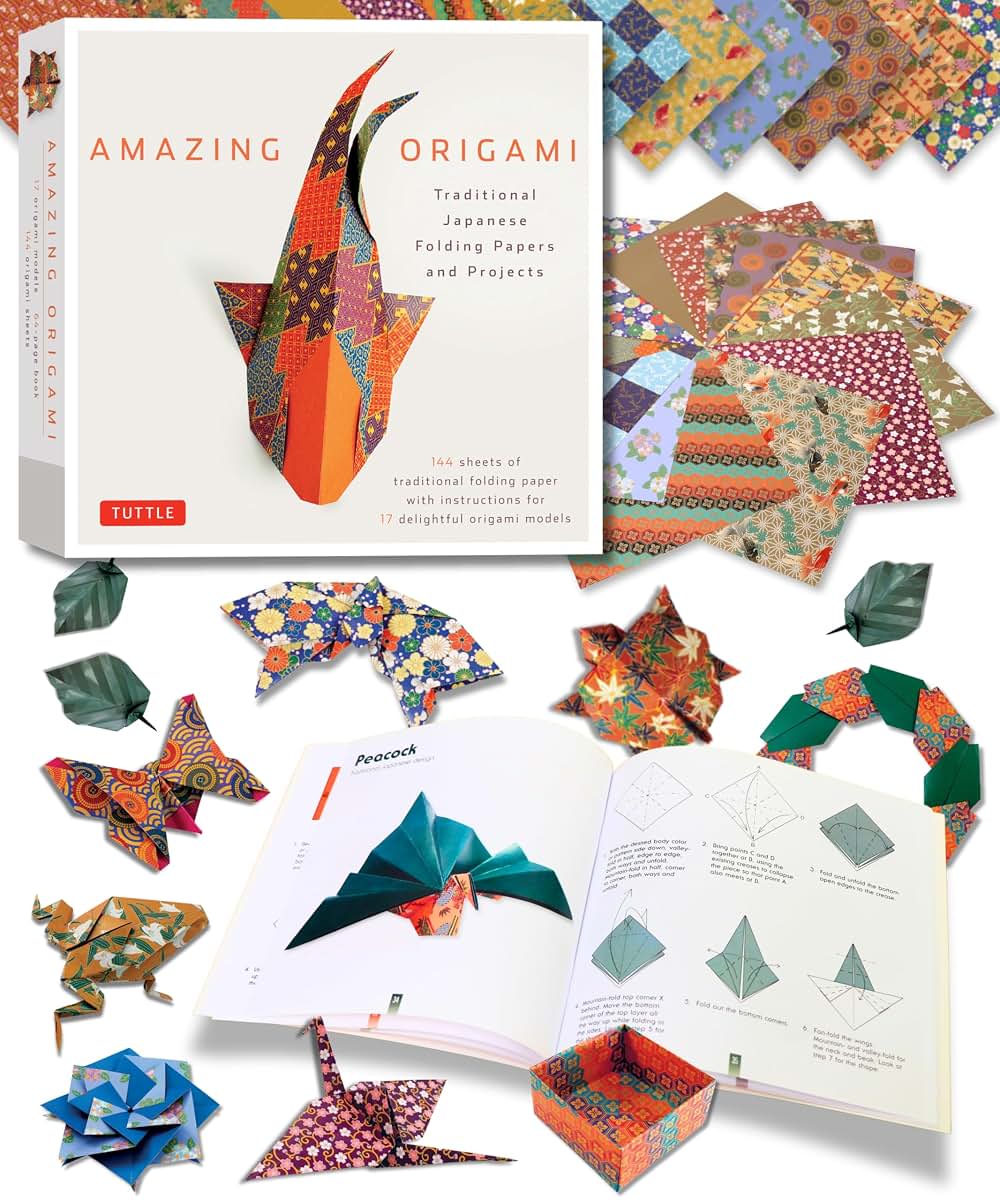Amazing Origami Kit: Traditional Japanese Folding Papers by Miakarts