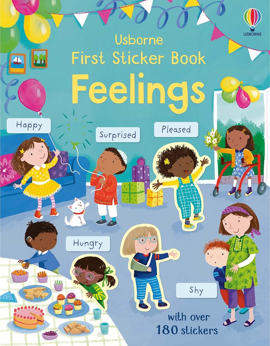 First Sticker Book Feelings: An Interactive Activity Book About Emotions for Kids (Ages 3-5) with 180+ Stickers