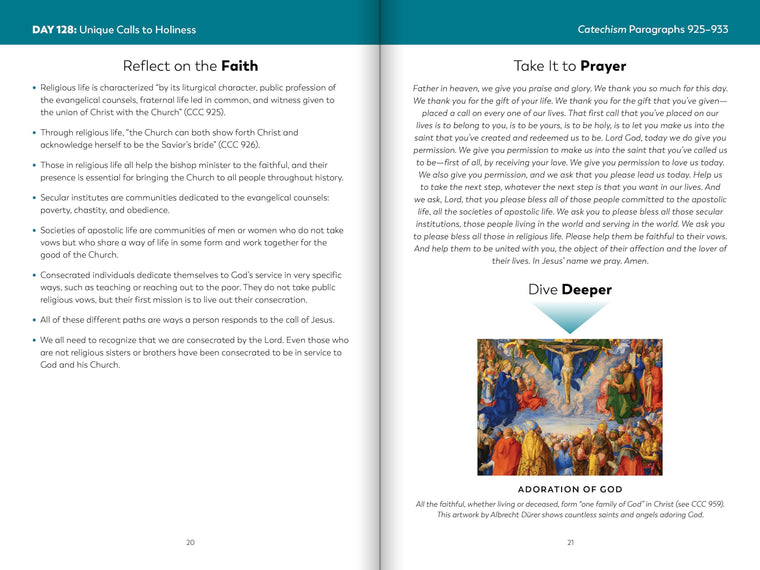 Catechism in a Year Companion, Volume II — back cover
