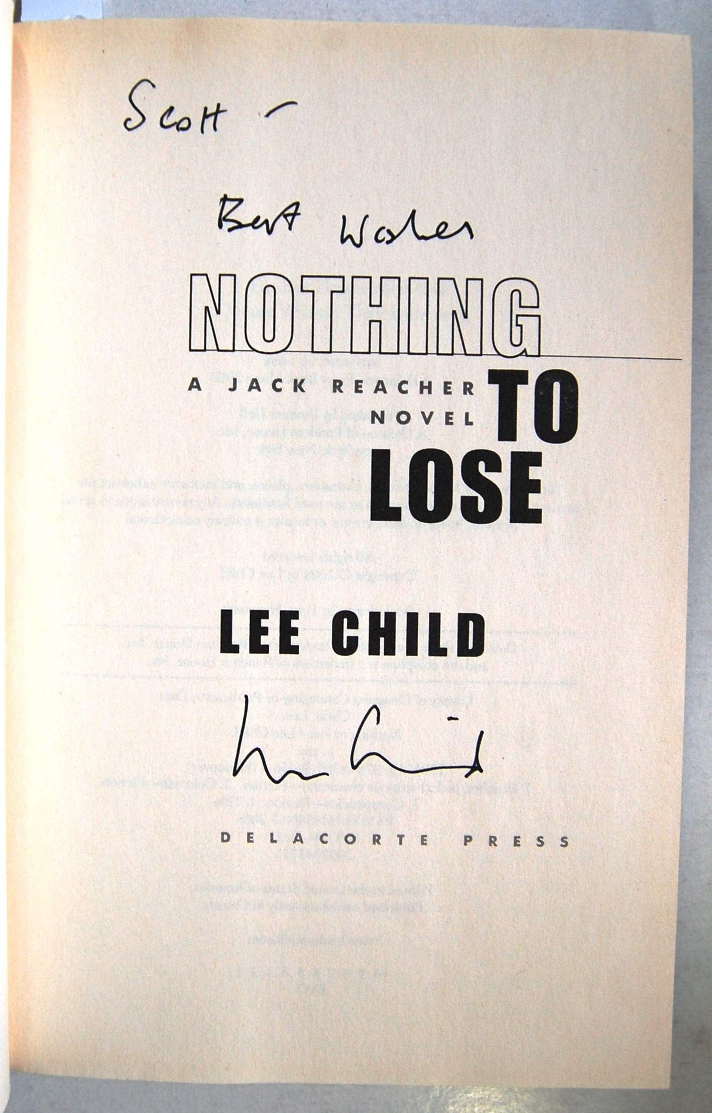 Nothing to Lose (Jack Reacher, No. 12)