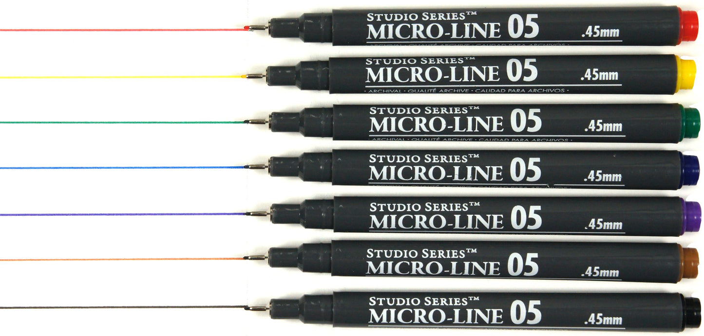 Studio Series Colored Micro-line Pen Set: Includes 7 Pens