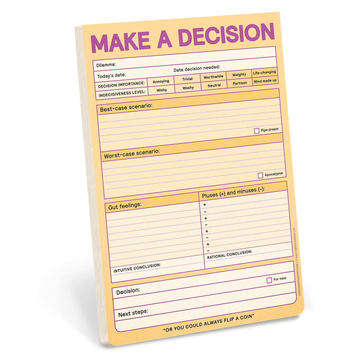 Knock Knock Make a Decision Pad (Pastel Version) (Knock Knock Pads)