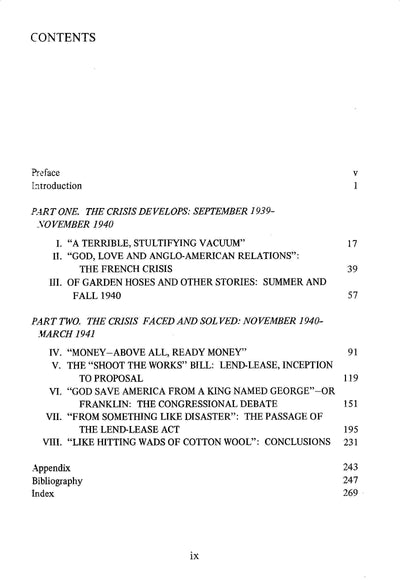 The Most Unsordid Act: Lend-Lease, 1939-1941