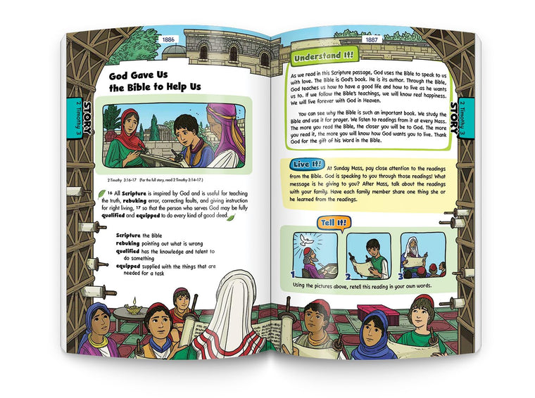 The Catholic Children's Bible, Revised: (hardcover) — back cover