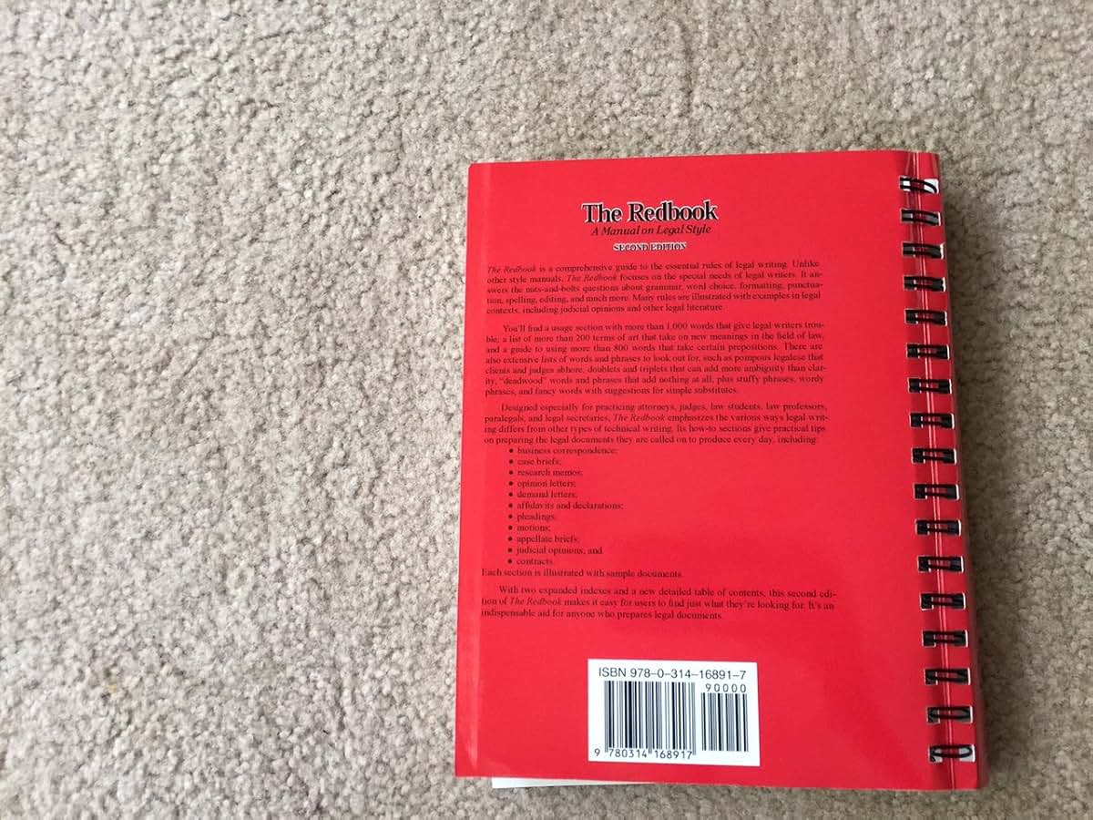 The Redbook: A Manual on Legal Style (2d Ed.) by Bryan A. Ga