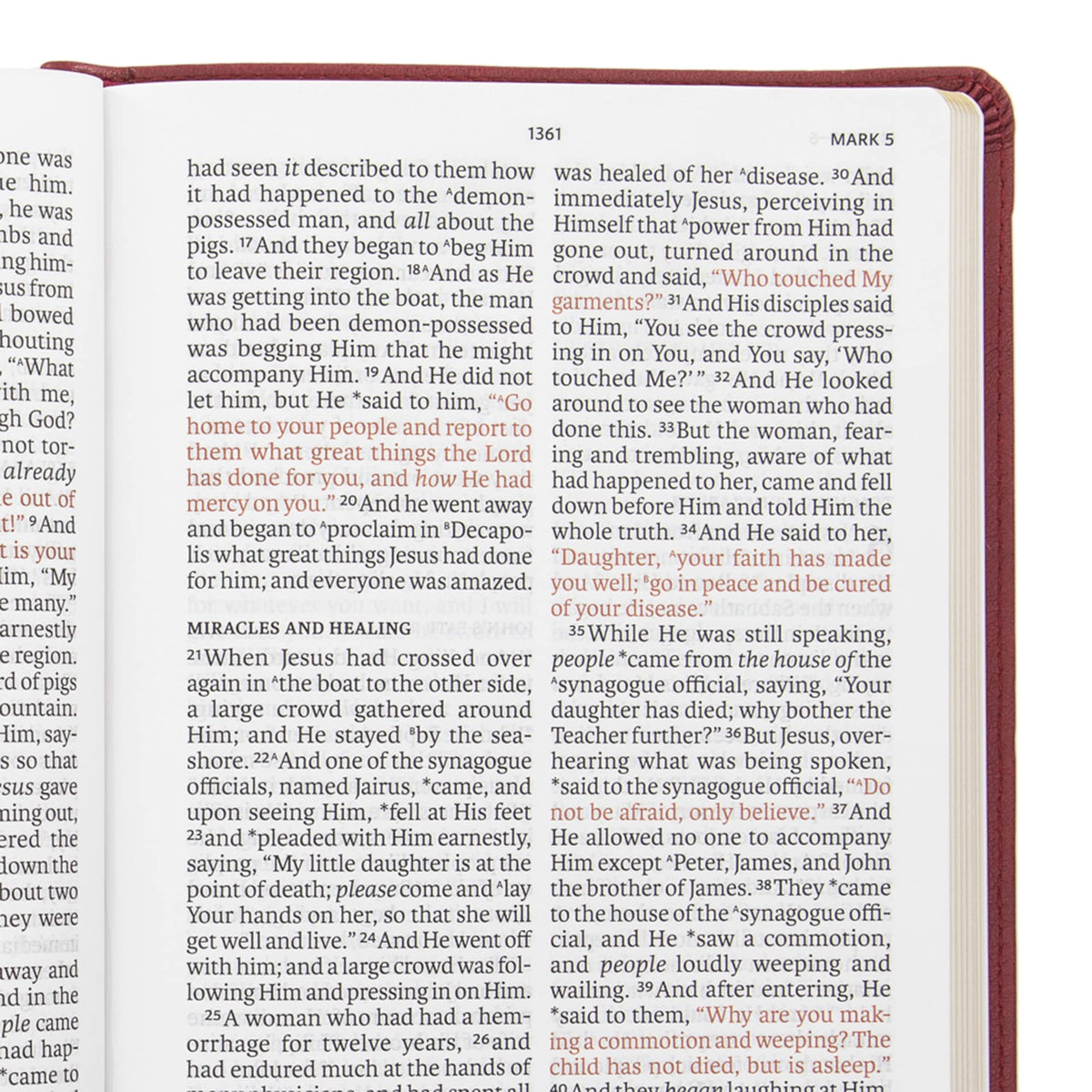 NASB Super Giant Print Reference Bible, Burgundy LeatherTouch