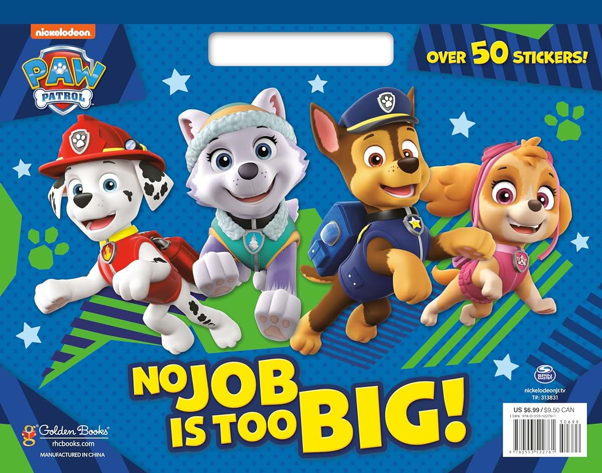 No Job is Too Big! (Paw Patrol) Big Coloring Book by Miakarts Books