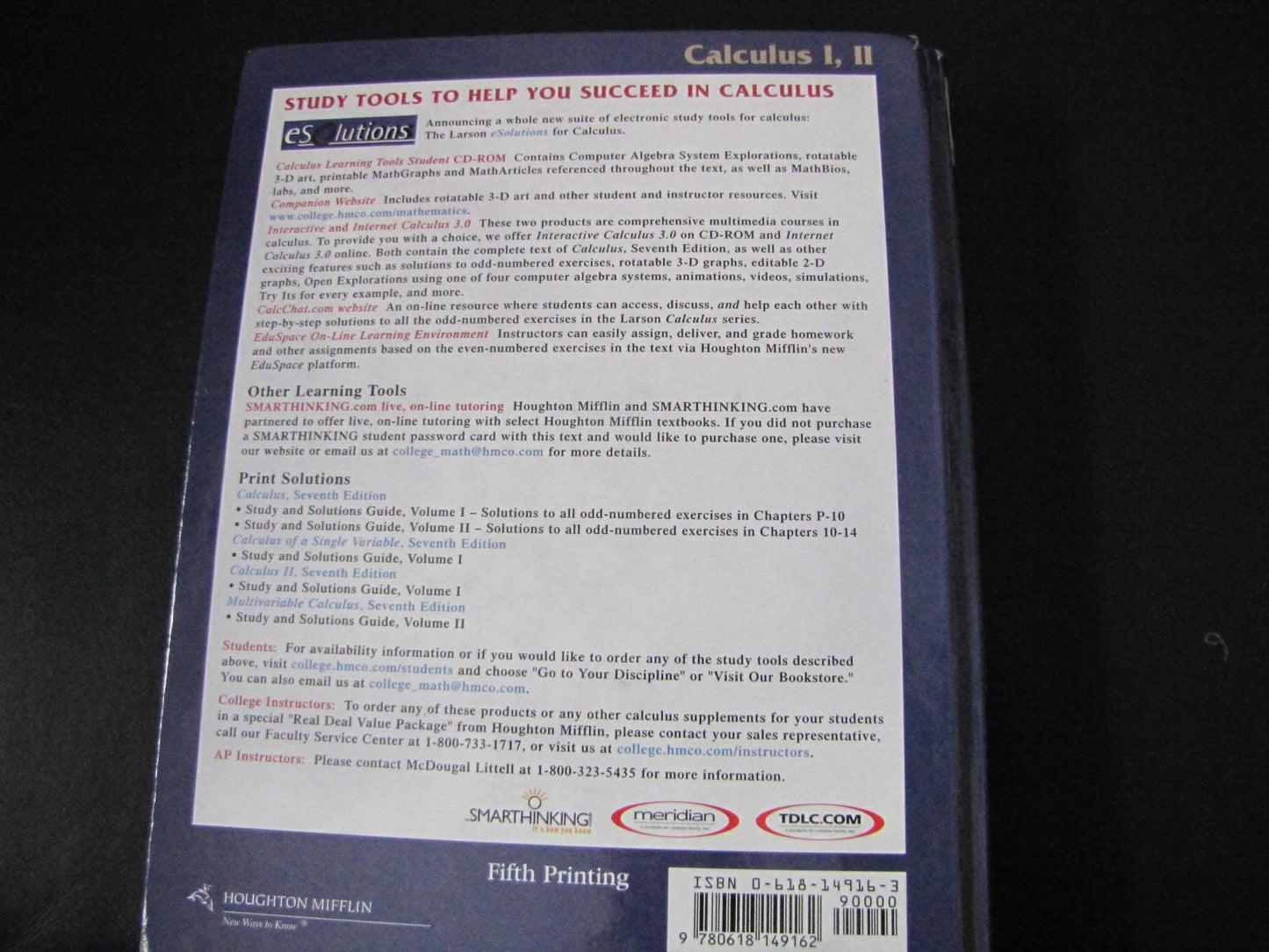 Calculus of A Single Variable, Seventh Edition