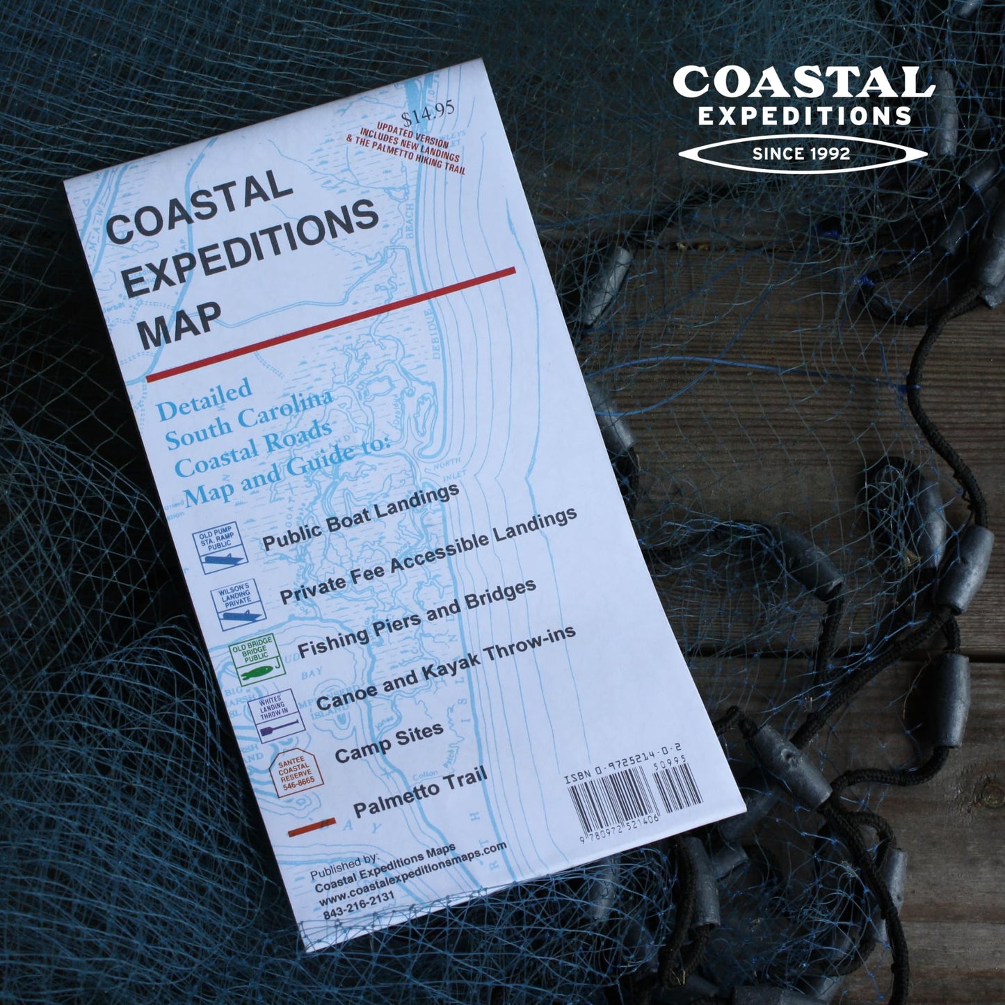 Coastal Expeditions Map of Coastal South Carolina
