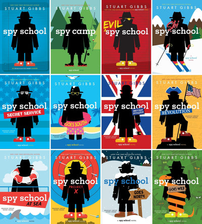 Spy School Series, 12 Books Collection Set, Spy Camp, Evil Spy School, Spy Ski School, Spy School Secret Service, Goes South, British Invasion, Revolution, at Sea, Project X, Goes Wild