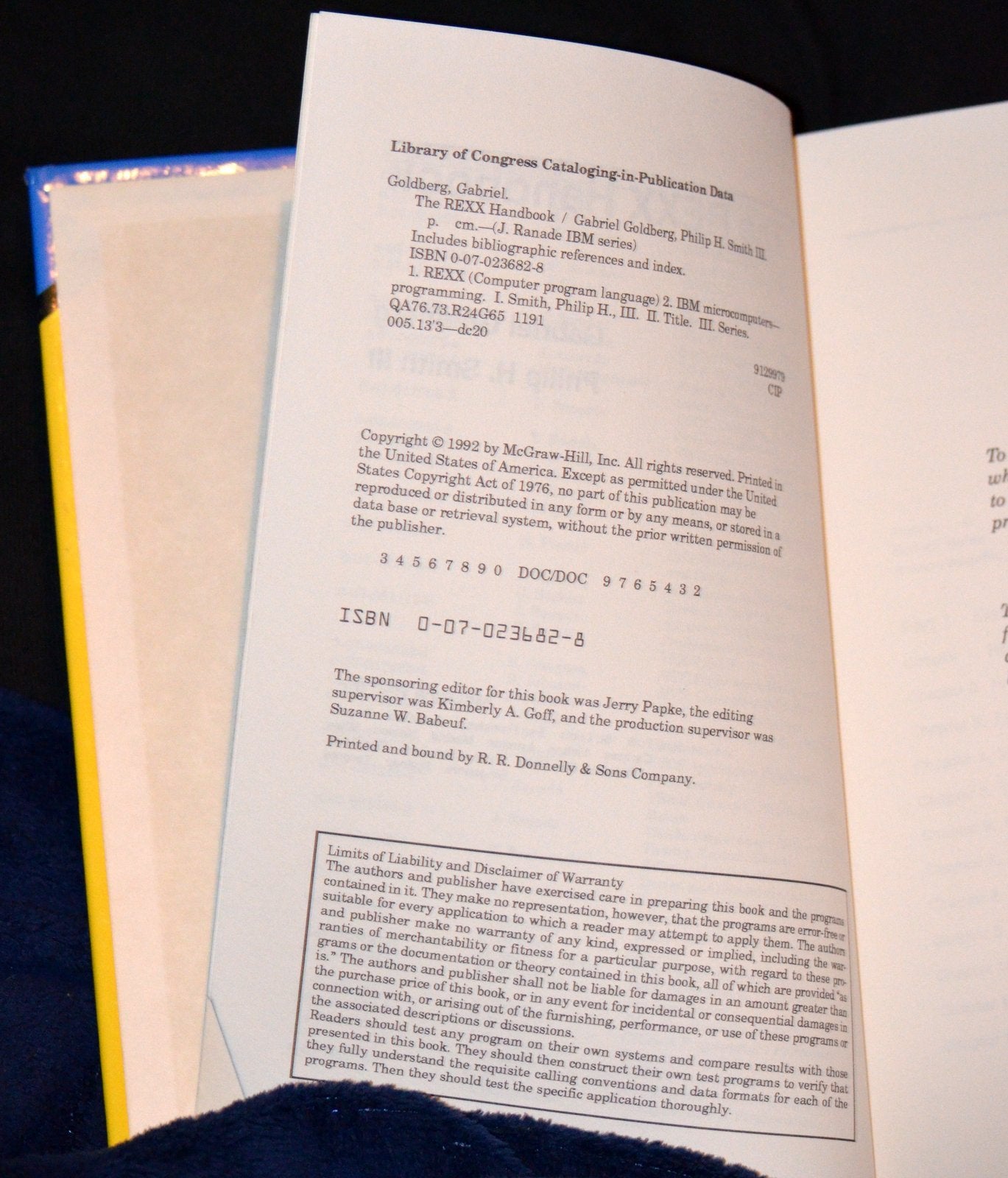 The Rexx Handbook (J Ranade IBM Series) by Goldberg, Gabriel