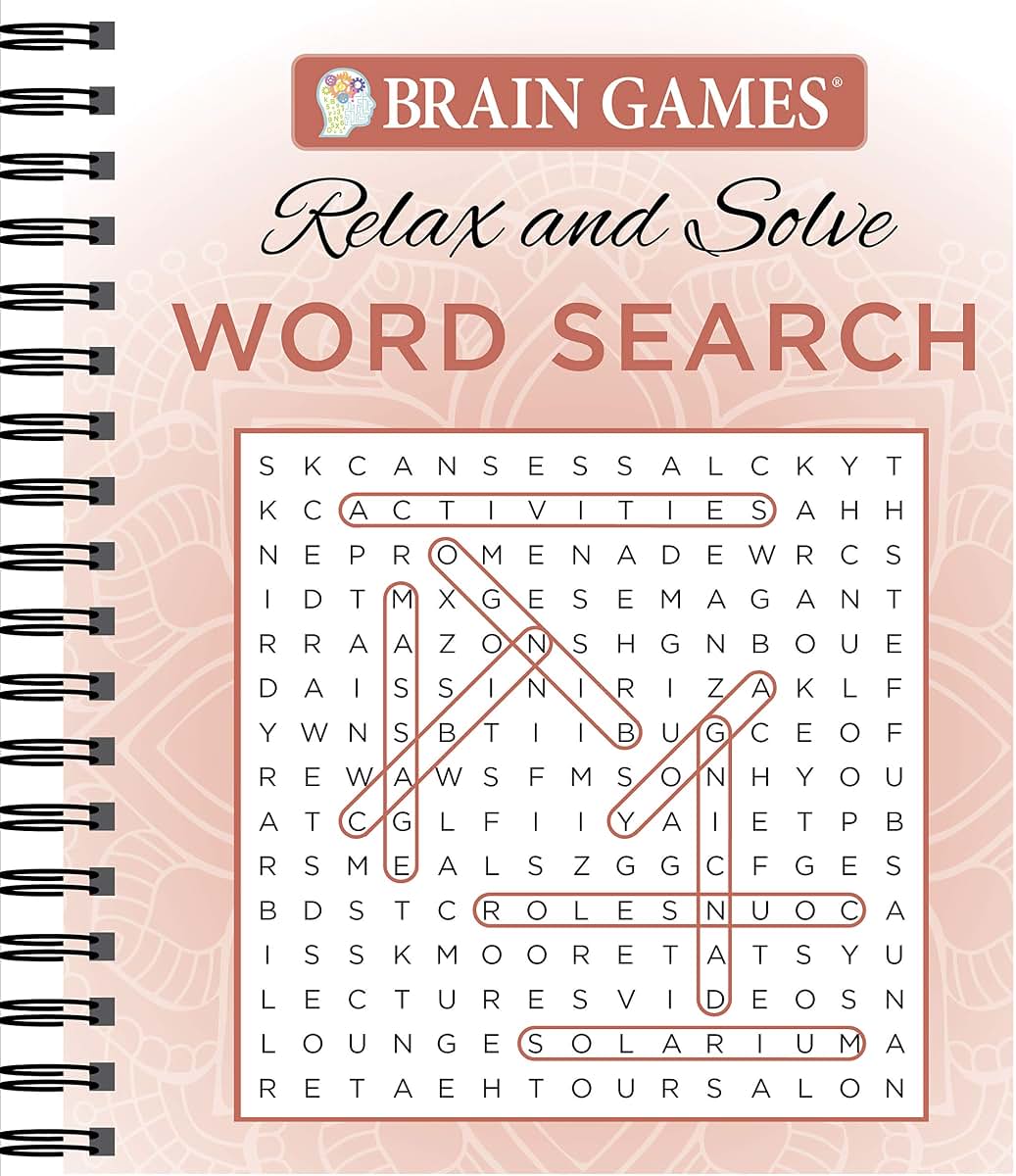 Brain Games - Relax and Solve: Word Search (Coral)