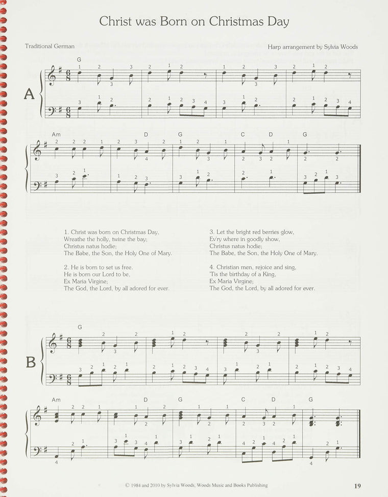 50 Christmas Carols for All Harps: Harp Solo — back cover