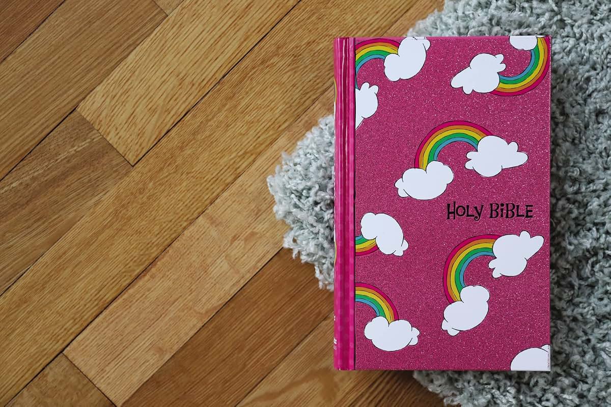 NIV, God's Rainbow Holy Bible, Hardcover, Comfort Print by Z