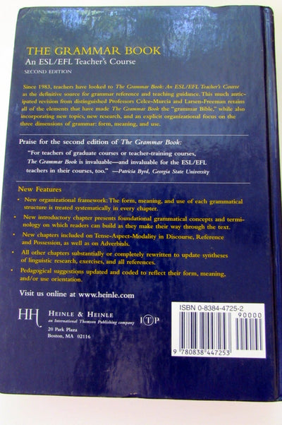 The Grammar Book: An ESL/EFL Teacher's Course, Second Edition