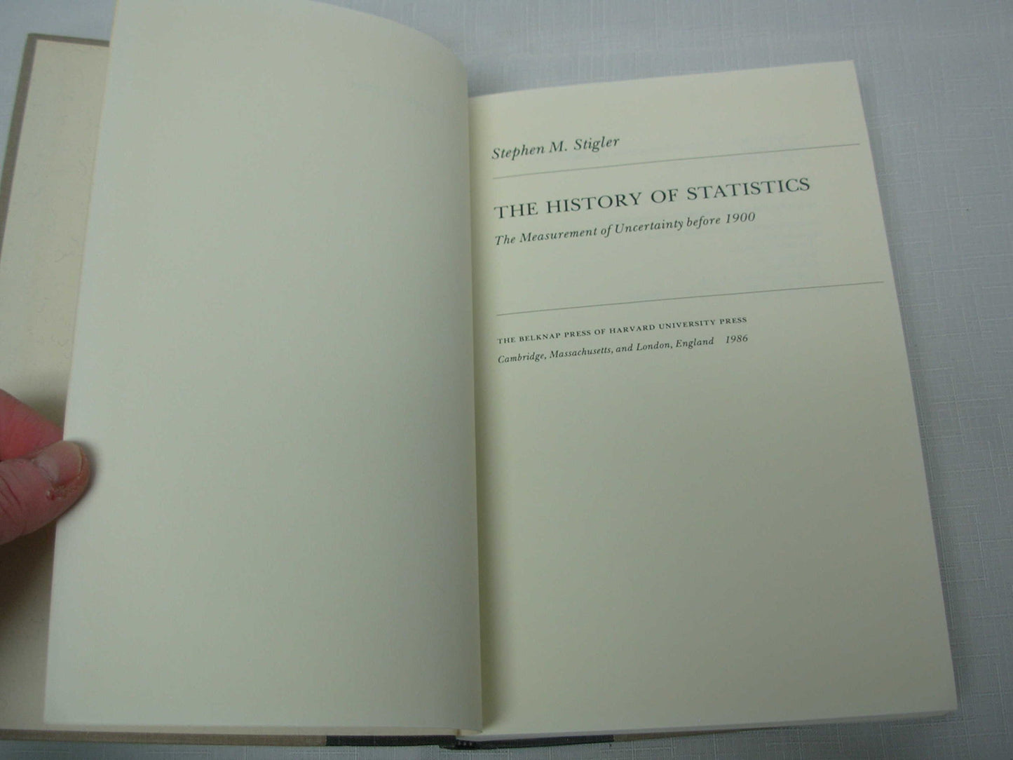 The History of Statistics: The Measurement of Uncertainty before 1900
