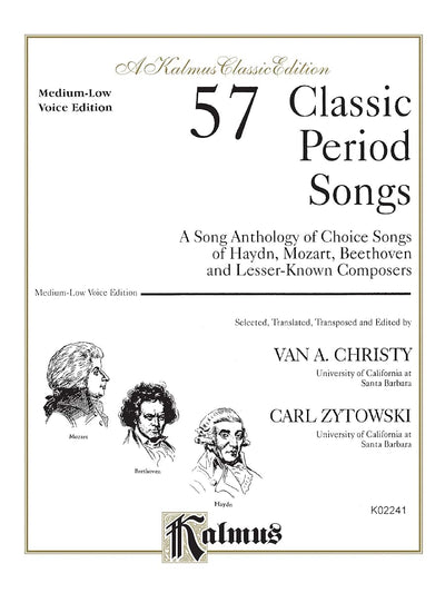 57 Classic Period Songs: Medium Low Voice, Comb Bound Book (Kalmus Edition)