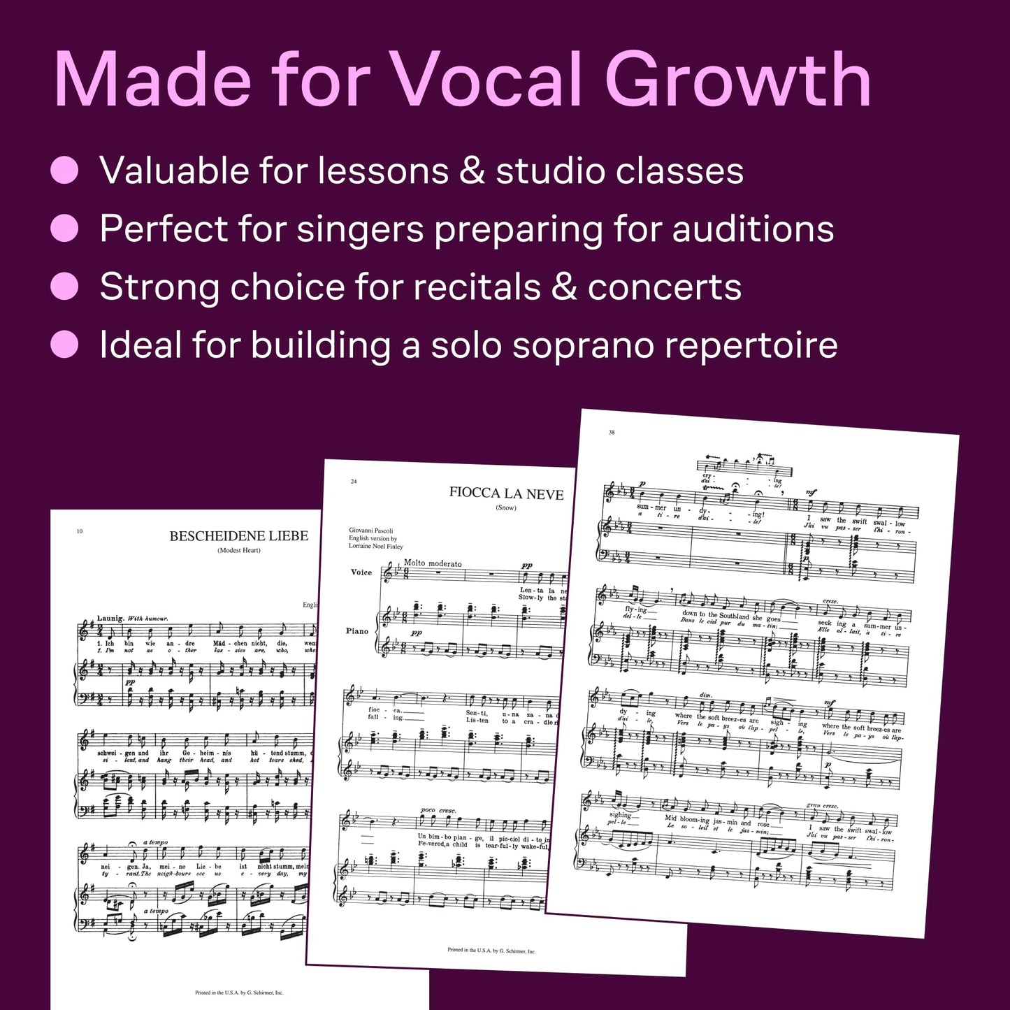 The Second Book of Soprano Solos Intermediate Vocal Sheet Music Collection for Lessons Auditions and Classical Voice Study Piano Vocal Repertoire Book for Students Teachers and Developing Singers